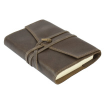 Papuro Milano Small Refillable Journal - Chocolate Address Book