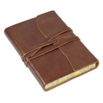 Papuro Roma Leather Journal - Brown - Small