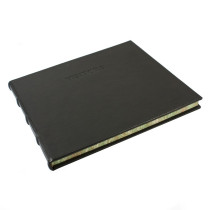 Papuro Large Toscana Visitors Book - Black