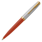 Parker 51 Premium Ballpoint Pen - Red Rage Gold Trim