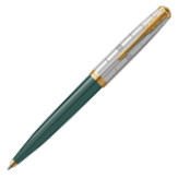 Parker 51 Premium Ballpoint Pen - Forest Green Gold Trim