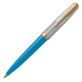 Parker 51 Premium Ballpoint Pen - Turquoise Gold Trim