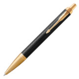 Parker IM Premium Ballpoint Pen - Black Gold Trim