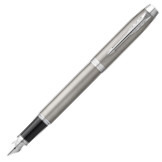 Parker IM Fountain Pen - Brushed Metal Chrome Trim