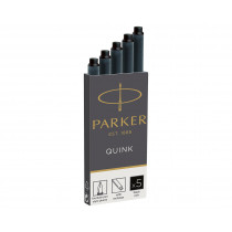 Parker Quink Ink Cartridges - Pack of 5 - Permanent