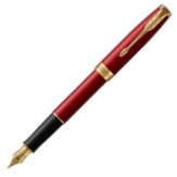 Parker Sonnet Fountain Pen - Red Satin Gold Trim