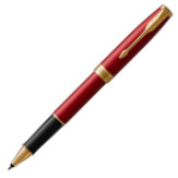 Parker Sonnet Rollerball Pen - Red Satin Gold Trim