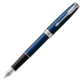 Parker Sonnet Fountain Pen - Blue Lacquer Chrome Trim