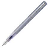 Parker Vector XL Fountain Pen - Silver Blue Chrome Trim