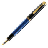 Pelikan Souverän 600 Fountain Pen - Black & Blue