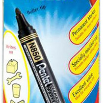 Pentel N850 Permanent Marker - Bullet Tip - Assorted Colours (Tub of 12)