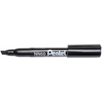 Pentel NN60 Permanent Marker - Chisel Tip - Black