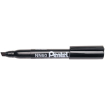 Pentel NN60 Permanent Marker - Chisel Tip - Black