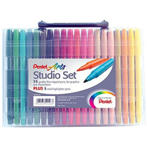 Pentel Arts Studio Set (Wallet of 35)