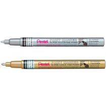 Pentel Arts Paint Markers - Fine - Gold & Silver (Pack of 2)
