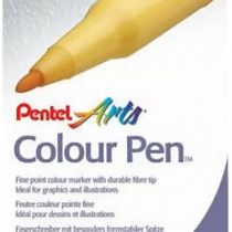 Pentel Arts Colouring Pens - Assorted Colours (Pack of 12)
