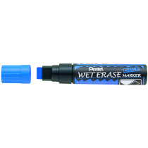 Pentel Jumbo Wet Erase Chalk Markers - Blue (Wallet of 4)