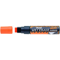 Pentel Jumbo Wet Erase Chalk Markers - Orange (Wallet of 4)