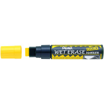 Pentel Jumbo Wet Erase Chalk Markers - Yellow (Wallet of 4)