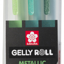 Sakura Gelly Roll Metallic Gel Pens - Forest Set (Pack of 3)