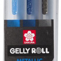 Sakura Gelly Roll Metallic Gel Pens - Ocean Set (Pack of 3)