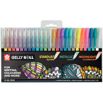 Sakura Gelly Roll Metallic Gel Pens - Assorted Colours (Pack of 24)