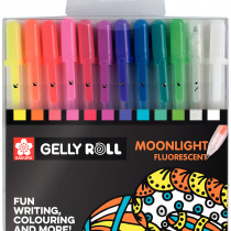 Sakura Gelly Roll Moonlight Gel Pens - Assorted Colours (Pack of 12)