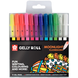 Sakura Gelly Roll Moonlight Gel Pens - Assorted Colours (Pack of 12)