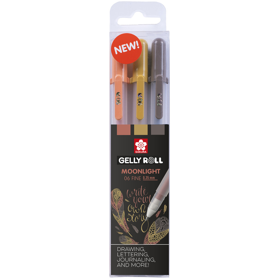 Sakura Gelly Roll Moonlight Gel Pens - Nature Set (Pack of 3)