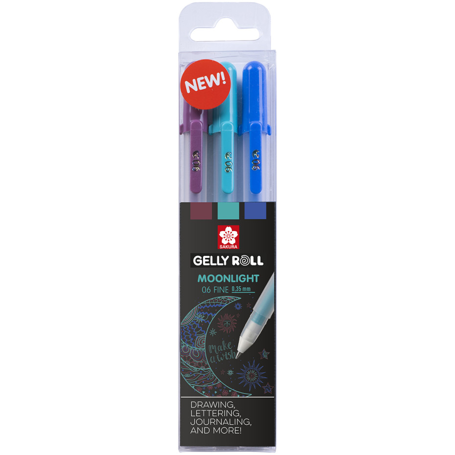 Sakura Gelly Roll Moonlight Gel Pens - Galaxy Set (Pack of 3)