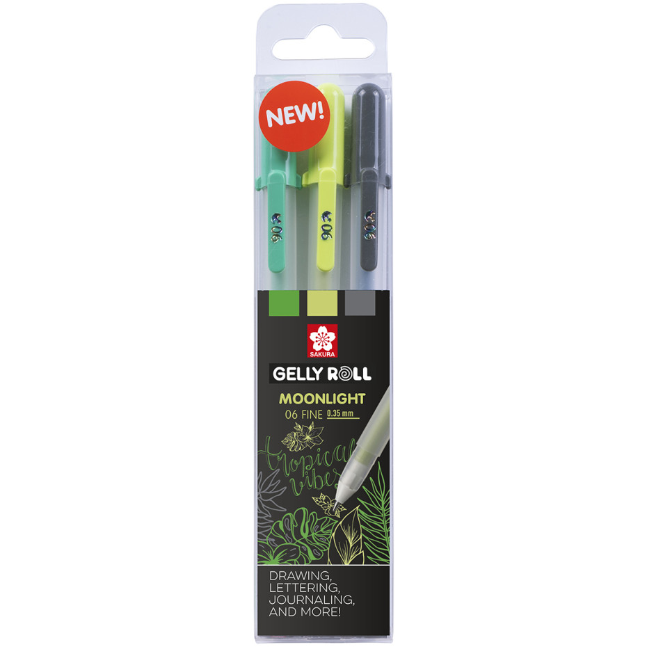 Sakura Gelly Roll Moonlight Gel Pens - Jungle Set (Pack of 3)