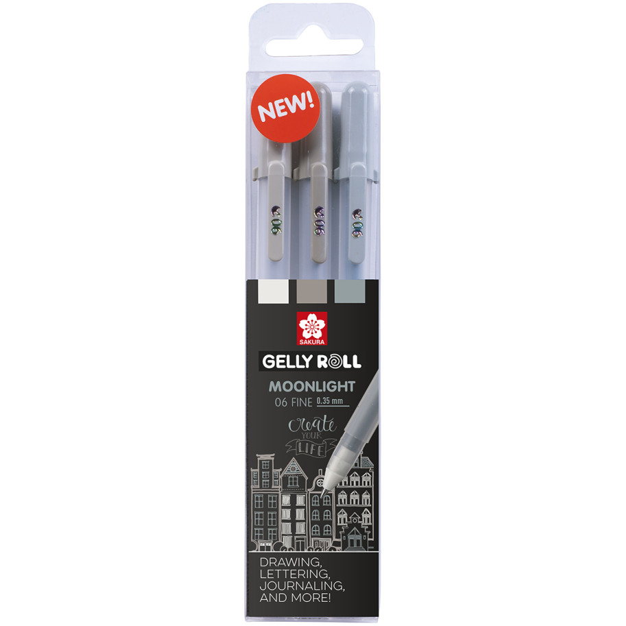 Sakura Gelly Roll Moonlight Gel Pens - Urban Set (Pack of 3)