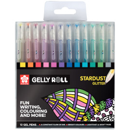 Sakura Gelly Roll Stardust Glitter Pens, Clear - 2 pack