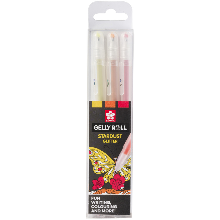 Sakura Gelly Roll Stardust Gel Pens - Happy Set (Pack of 3)