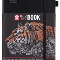 Sakura Sketchbook - Black Pages - 12 x 21cm