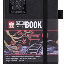 Sakura Sketchbook - Black Pages - 9 x 14cm