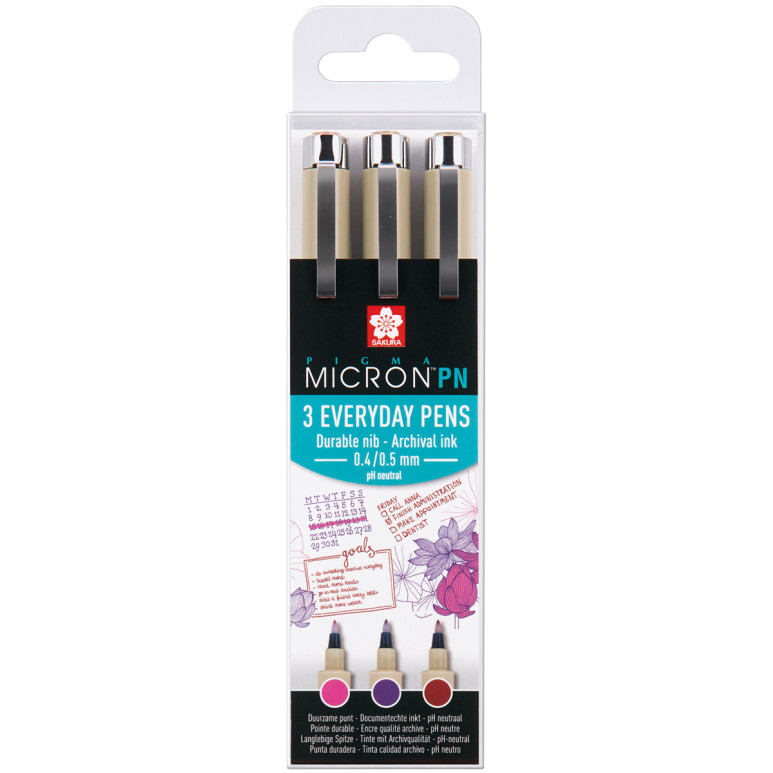 Sakura Pigma Micron PN Set - Craft Set (Pack of 3)