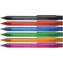 Schneider Fave Ballpoint Pens - Assorted Colours (Pack of 50)