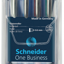 Schneider One Business Rollerball Pens - Assorted Colours (Pack of 4)