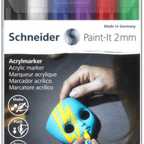 Schneider Paint-It 310 Acrylic Markers - 2mm - Set 1 (Pack of 6)