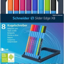 Schneider Slider Edge Ballpoint Pen - Extra Broad - Assorted Colours (Pack of 8)