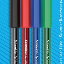 Schneider Vizz Ballpoint Pens - Medium - Assorted Colours (Pack of 4)