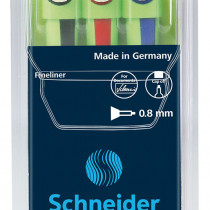 Schneider Xpress Fineliner Pens - Assorted Colours (Pack of 3)