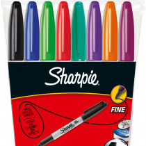 Sharpie Fine Marker Pen - Assorted Colours (Pack of 8)