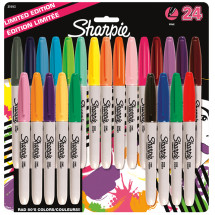 Sharpie Fine Marker Pen - Assorted Colours (Pack of 24)