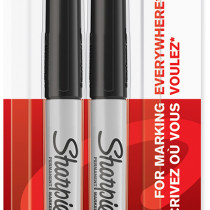 Sharpie Ultra Fine Marker Pens - Black (Blister of 2)