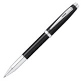 Sheaffer 100 Rollerball Pen - Black Lacquer Chrome Trim