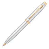 Sheaffer 100 Ballpoint Pen - Medalist Chrome & Gold (Clamshell)