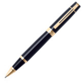 Sheaffer 300 Rollerball Pen - Gloss Black Gold Trim