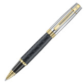 Sheaffer 300 Rollerball Pen - Engraved Matte Black and Chrome with Gold Trim